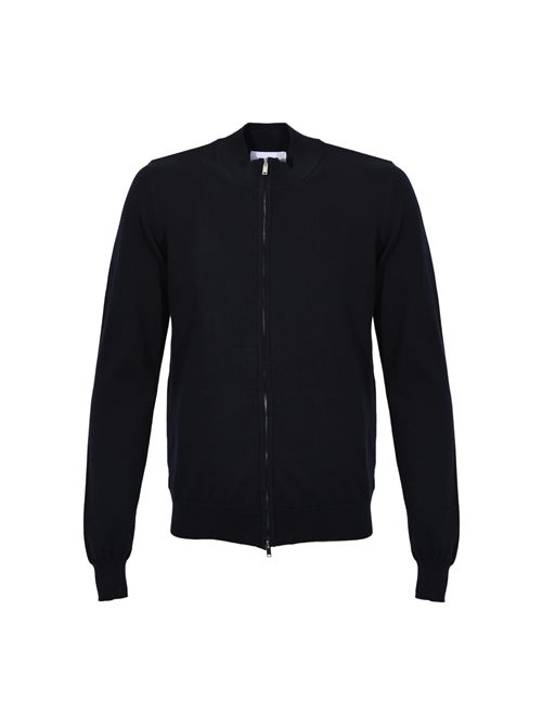 Blouson in filato di cotone con zip Alpha studio | AU-5014E1001